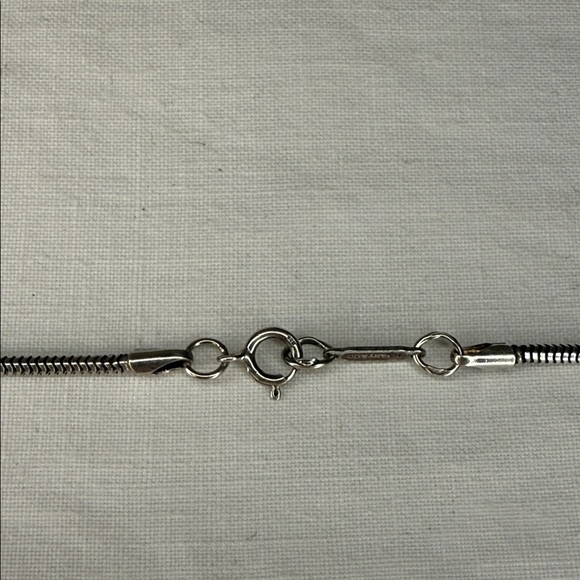 Tiffany & Co. 1837 Bar Pendant Necklace – Sterling Silver, 18" Snake Chain - Picture 6 of 6